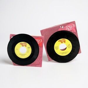 VINTAGE GREASE THE MUSICAL 45s - vinyl you’re the one that i want, summer nights